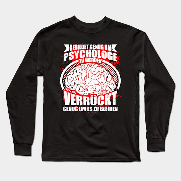 Psychology Student Gift Bachelor Master Long Sleeve T-Shirt by QQdesigns